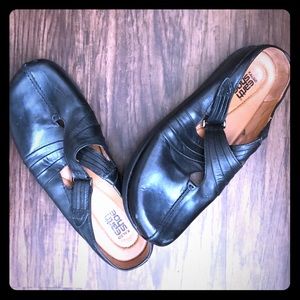 Kalso Black Earth Shoes Slip-on Rubber Soles Shoes